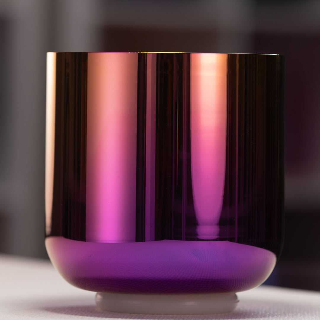 7" D#+31 Celestial Rainbow Crystal Singing Bowl from Bowls of Sound