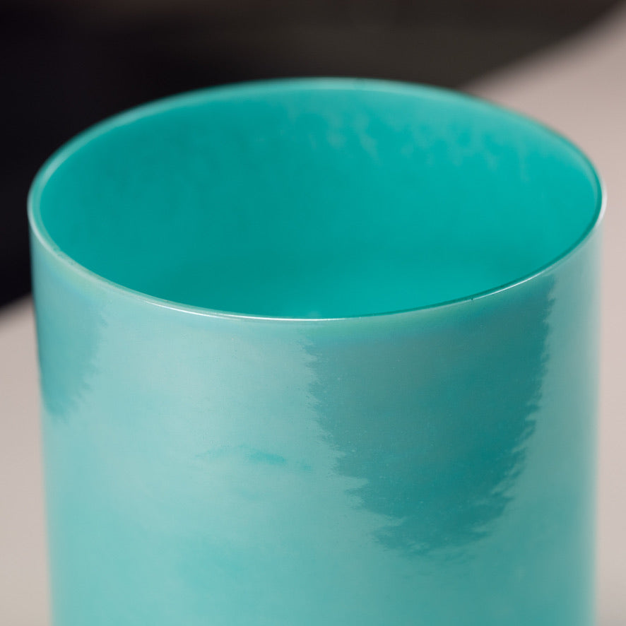 Turquoise Tide singing bowl close up
