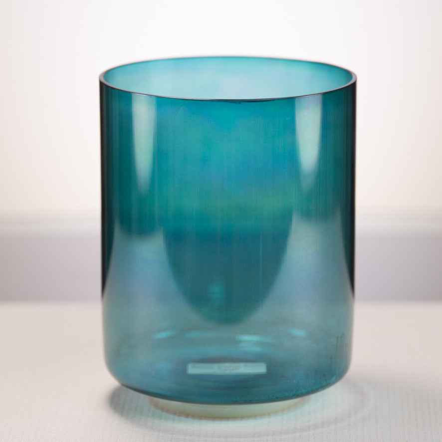 Teal crystal sound bowl