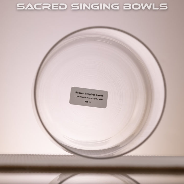 Clear Quartz singing bowl for sound baths