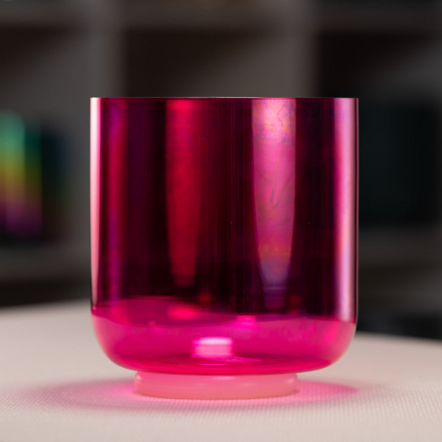 7" F-20 Fractal Fuchsia Singing Bowl from Sacred Singing Bowls™