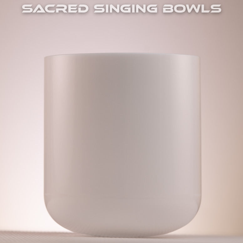 7" F#-43 White Light Quartz Crystal Singing Bowl from Bowls of Sound