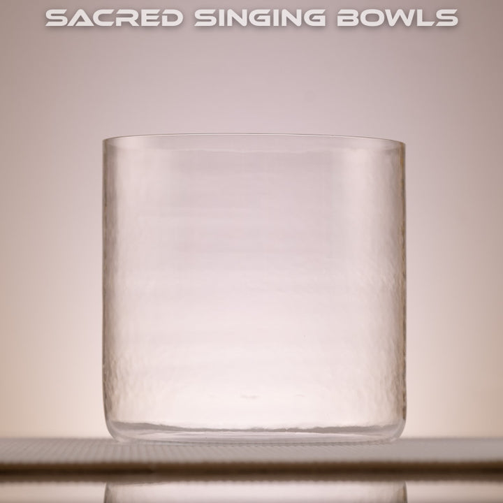 7" F#+37 Clear Quartz Crystal Singing Bowl from Sacred Singing Bowls