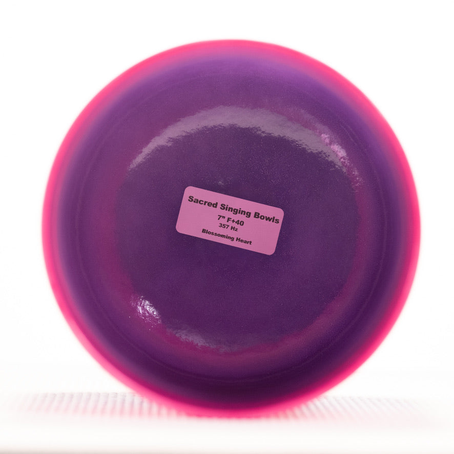 Sacred Singing Bowls™ product logo with bowl specifications