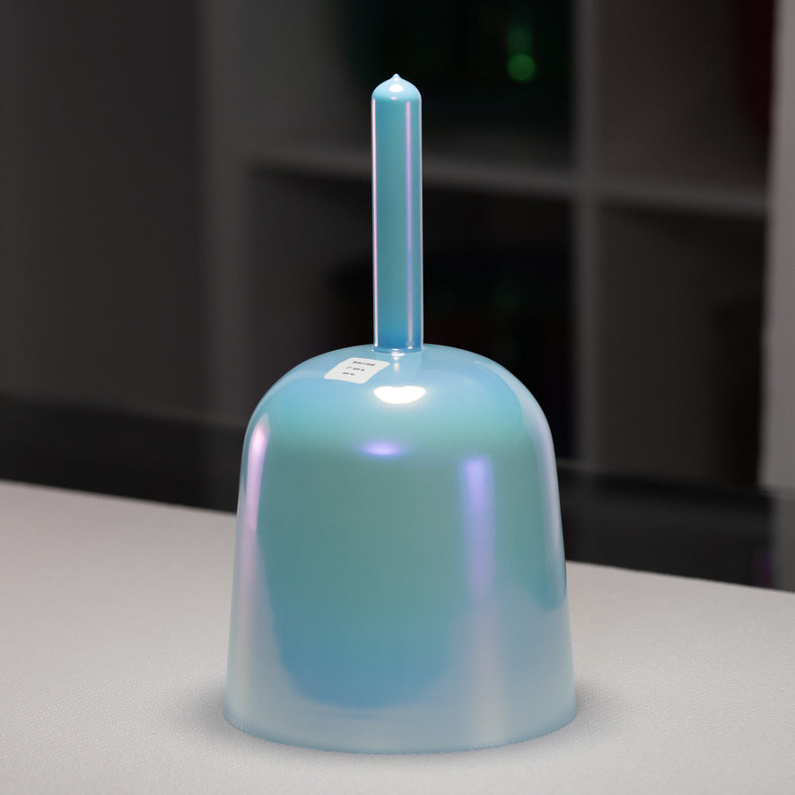 Blue crystal singing bowl