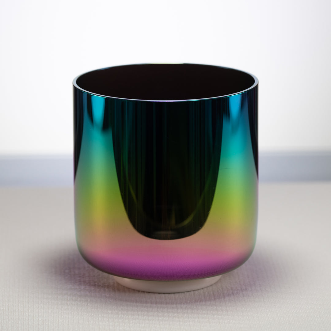 7" G+45 Celestial Rainbow Crystal Singing Bowl from Sacred Singing Bowls™
