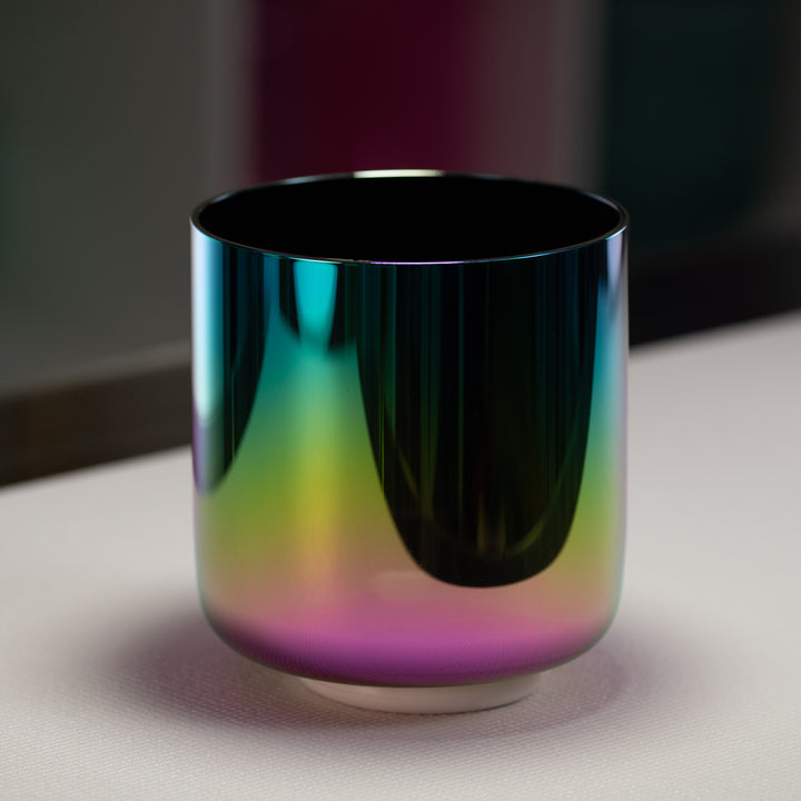 Multicolor crystal singing bowl 