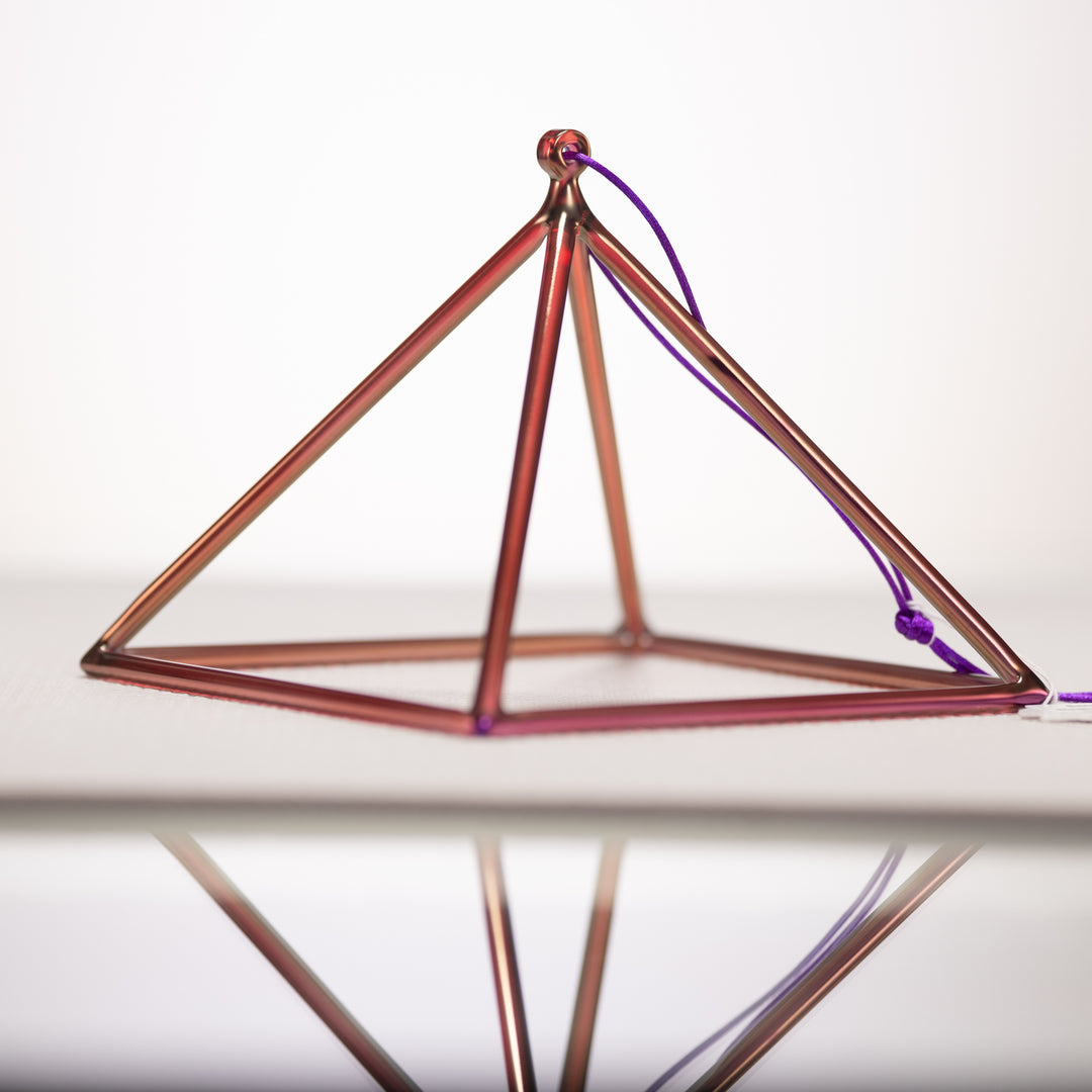 7" Healing Violet Flame Crystal Singing Pyramid from Bowls of Sound