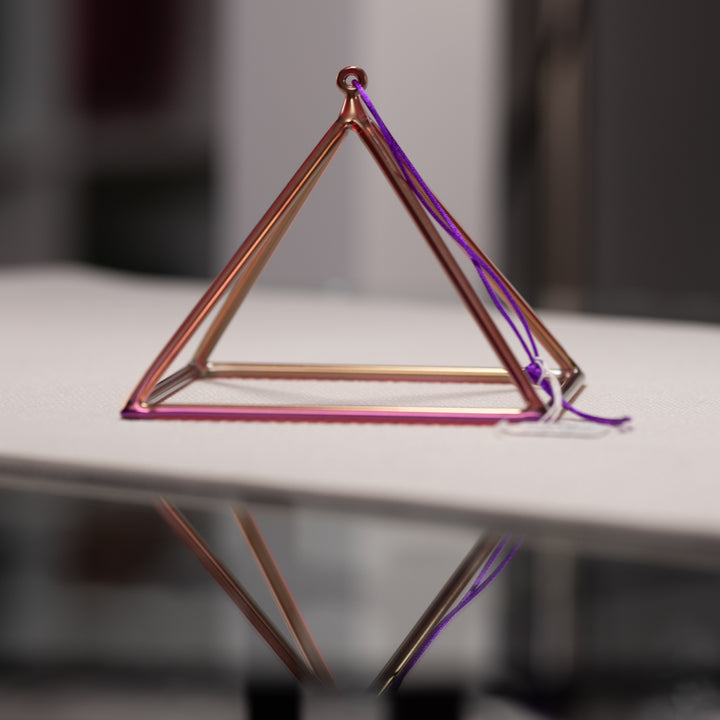 Crystal singing pyramid