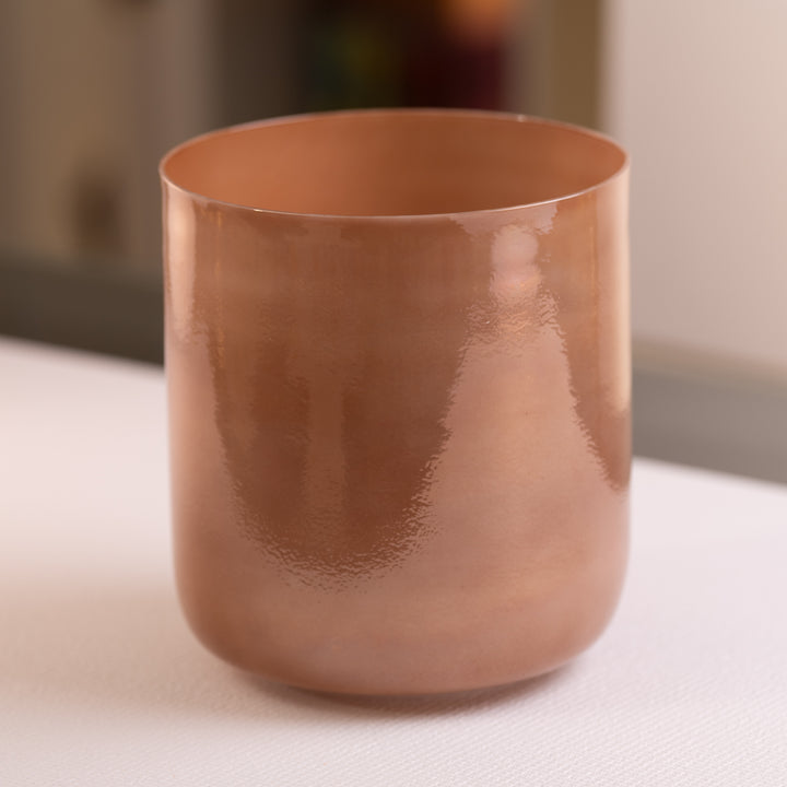 Brown crystal singing bowl