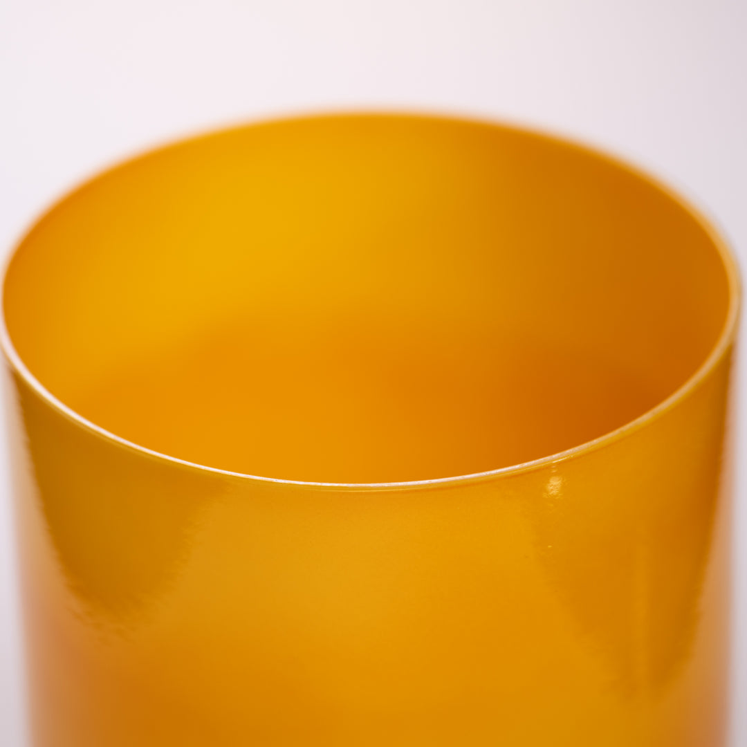 Yellow crystal singing bowl
