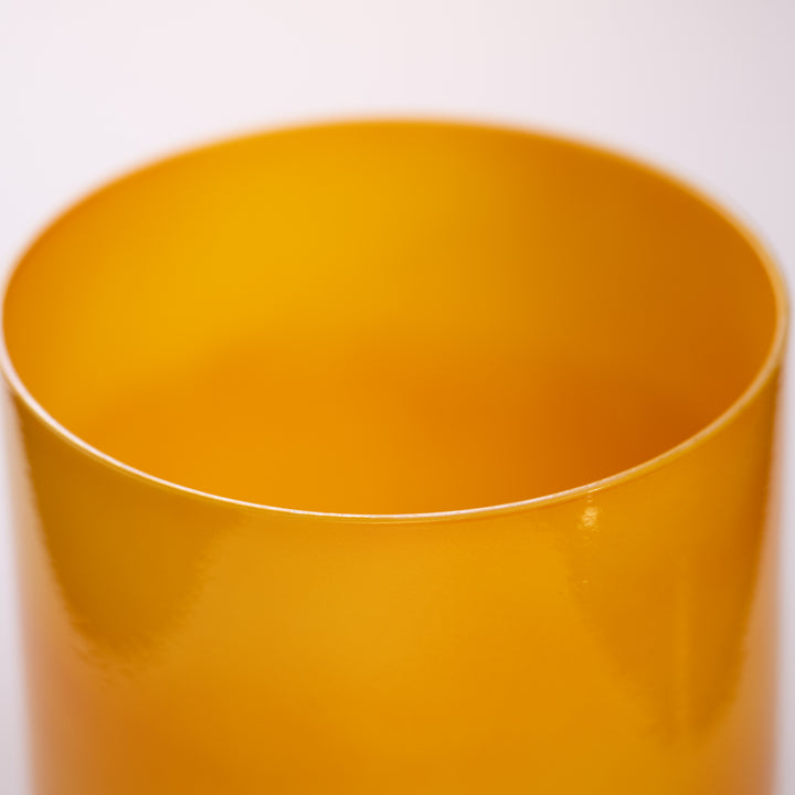 Yellow crystal singing bowl