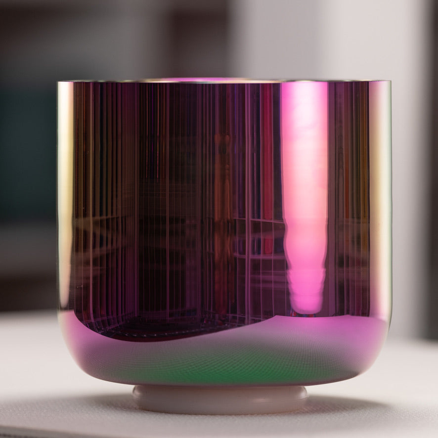 Pink crystal bowl