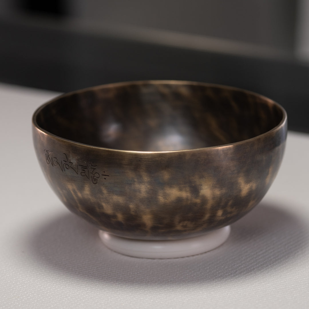 8.25" D#+38 Full Moon Himalayan Singing Bowl from Bowls of Sound