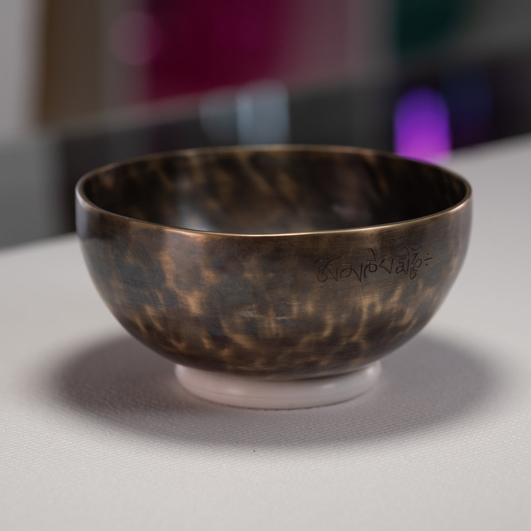 8.25" D#+38 Full Moon Himalayan Singing Bowl from Sacred Singing Bowls™