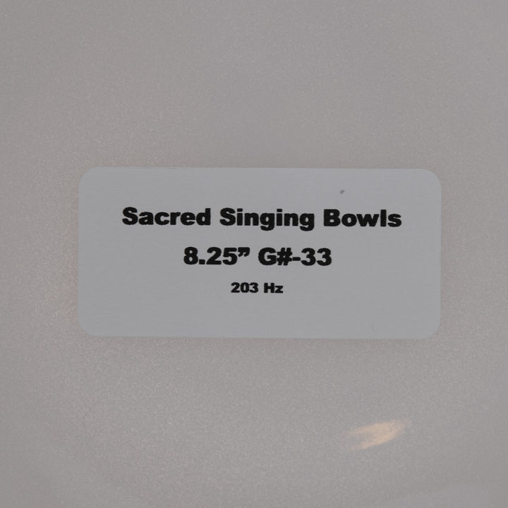 Sacred Singing Bowls: product label