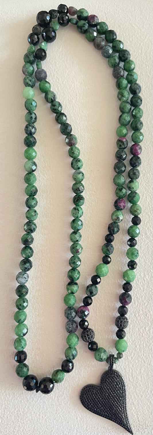 Ruby Zoisite Mala