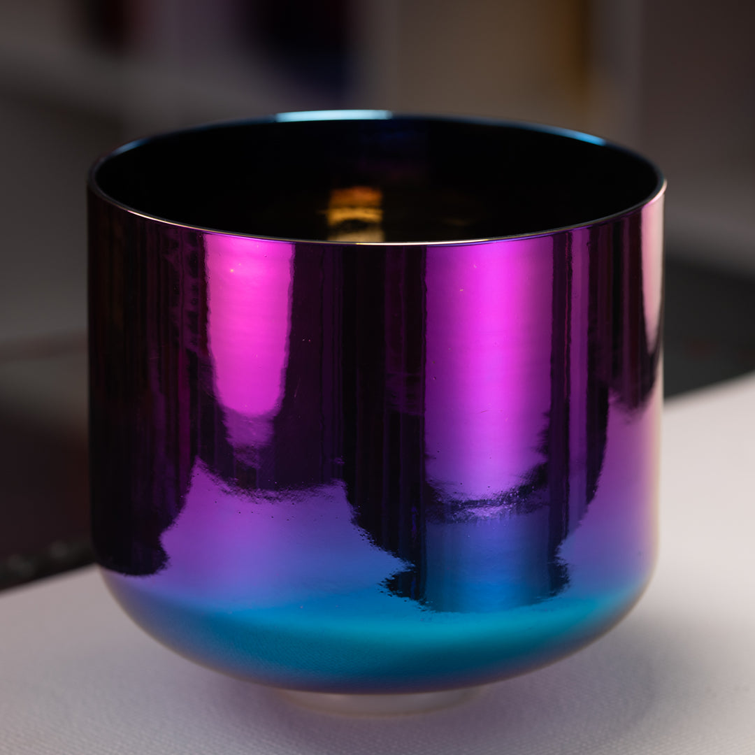 11" D#+43 Celestial Rainbow Crystal Singing Bowl