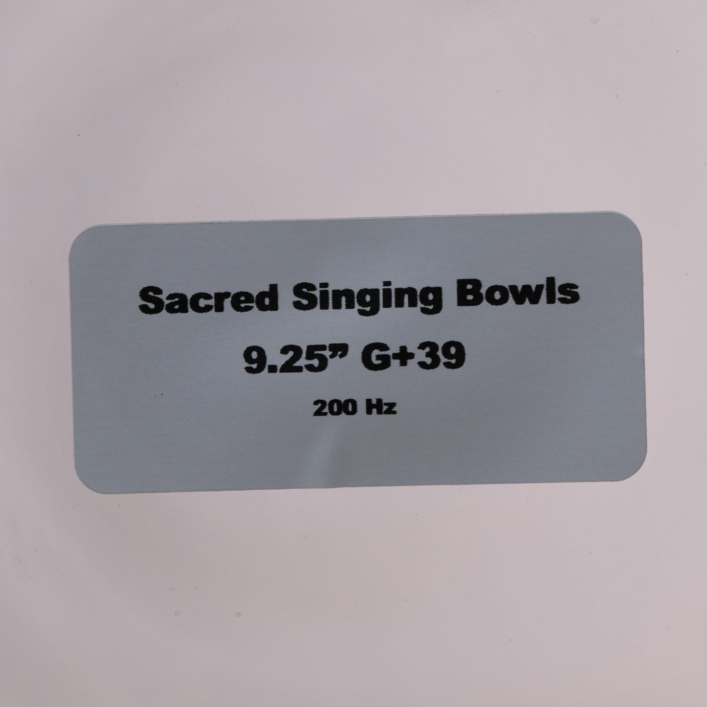 9.25" G+39 Clear Quartz Crystal Singing Bowl, Sacred Singing Bowls