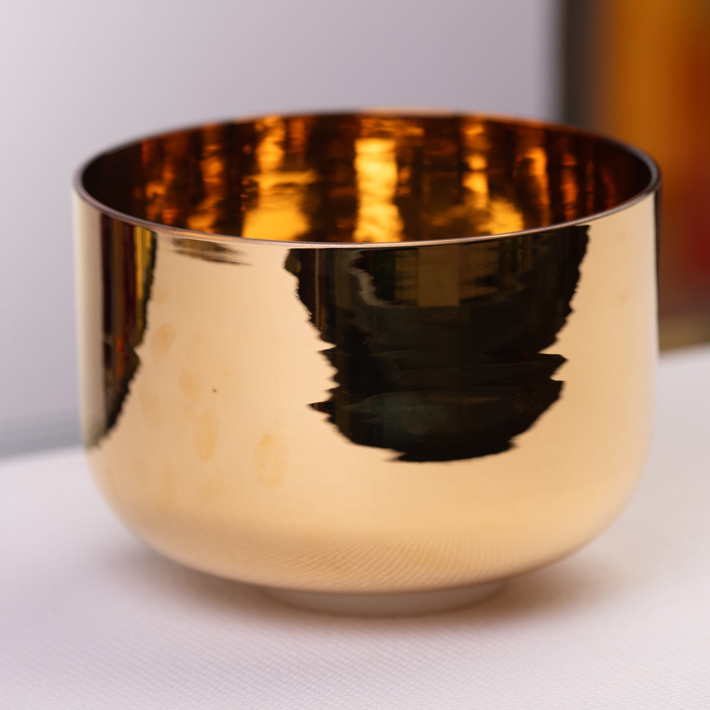 9.75" C+40 24k Gold Crystal Singing Bowl, Sacred Singing Bowls