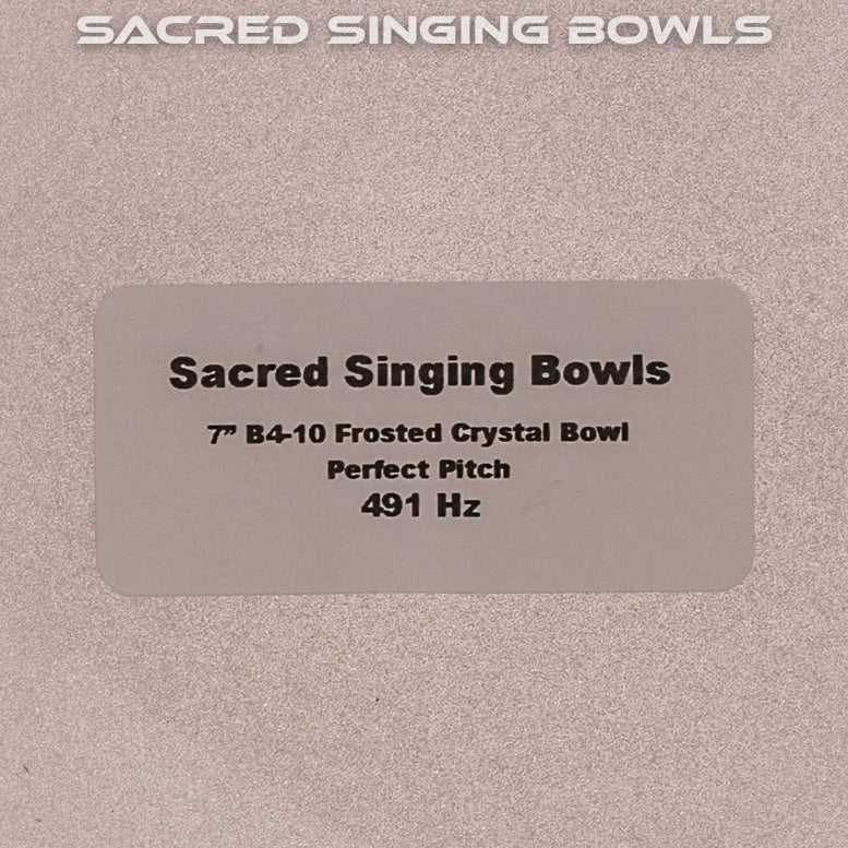 7" B-10 Frosted Singing Bowl