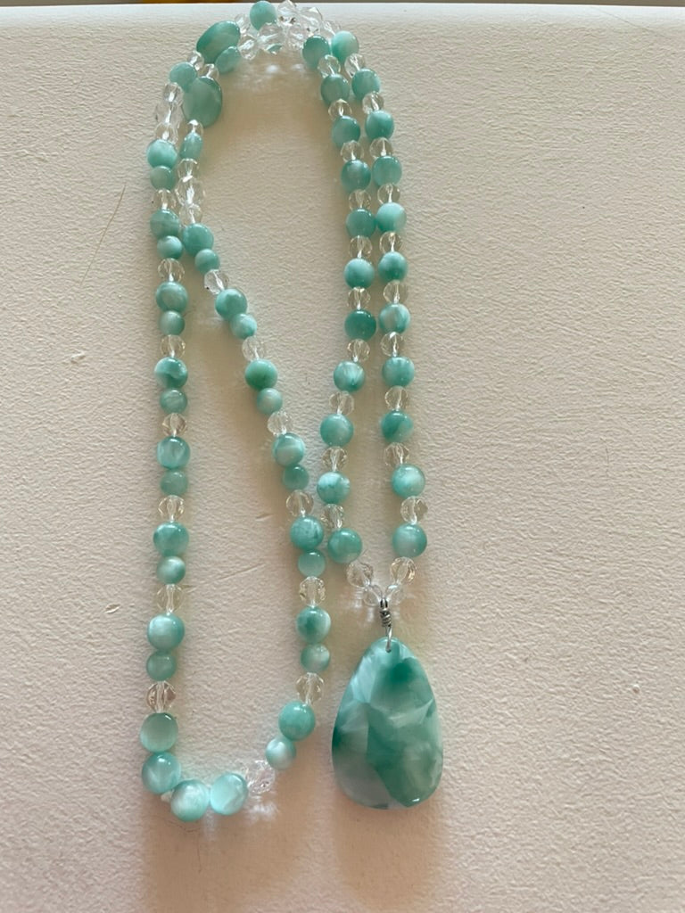 Green Moonstone Mala