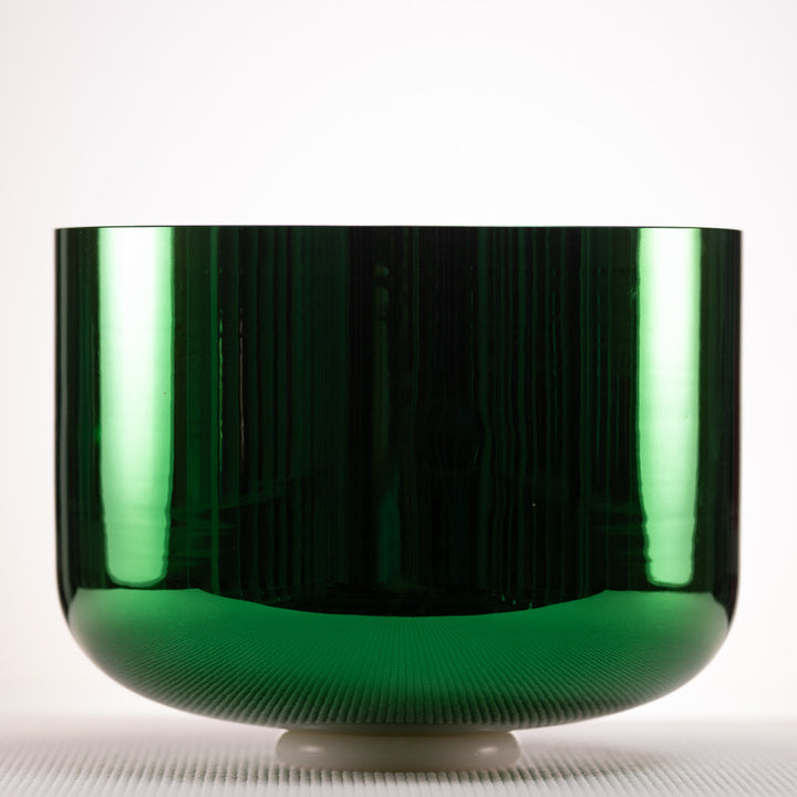 12" F#-36 Emerald Heart Crystal Singing Bowl