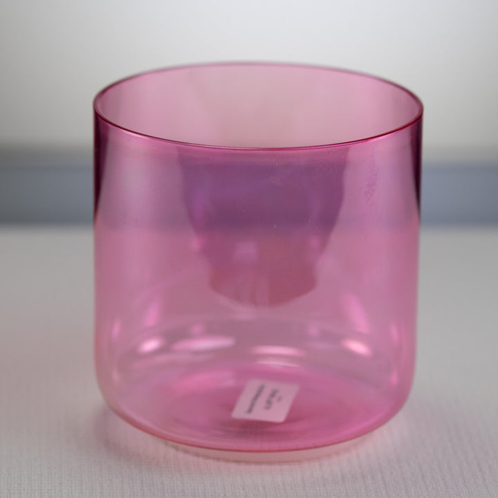 6.25" F#+25 Pink Lotus Crystal Singing Bowl