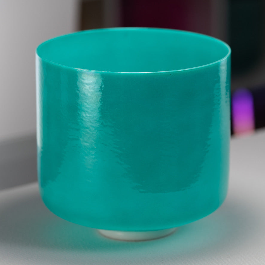 10" F+33 Turquoise Tide Crystal Singing Bowl