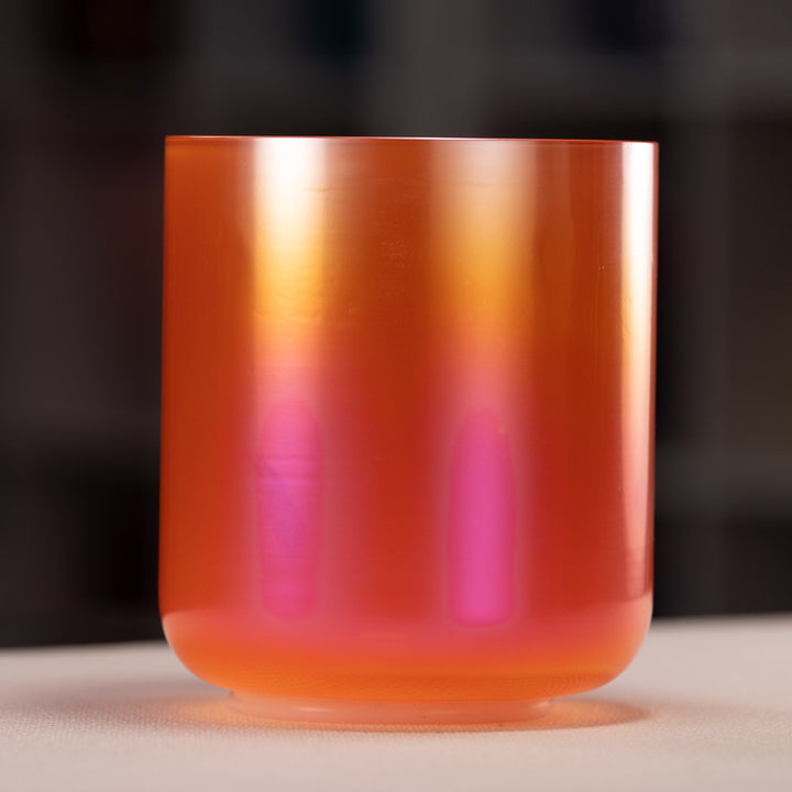 7" D#+3 Sunset Serenade Crystal Singing Bowl, Perfect Pitch