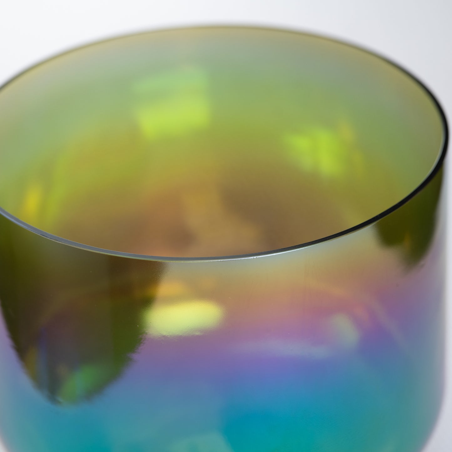 9" A#-14 Earth Magic Crystal Singing Bowl, Prismatic, Sacred Singing Bowls