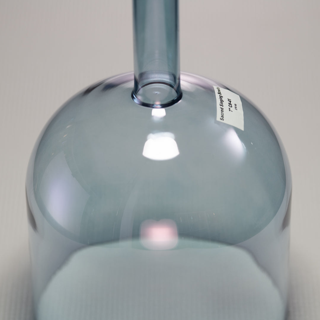 7" C#-41 Indigo Child Handheld Crystal Singing Bowl