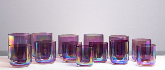 13 Bowl Chromatic Set: Amethyst Color, Prismatic