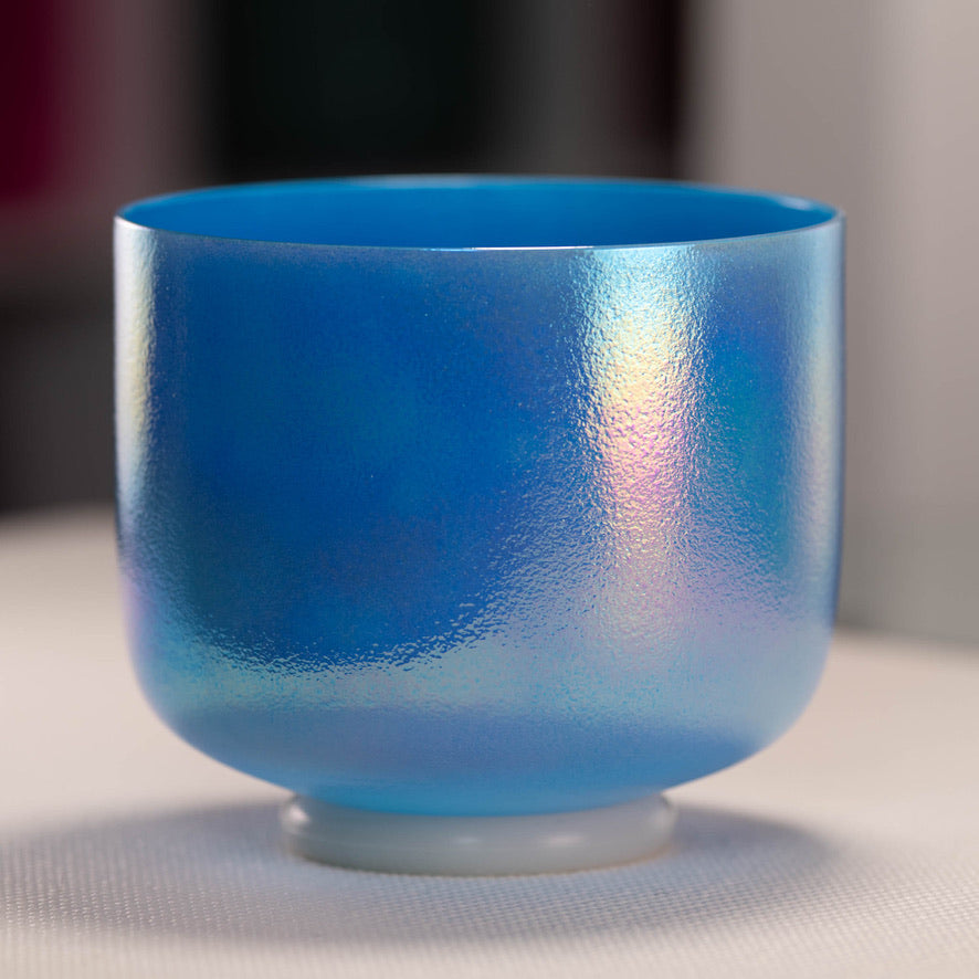 8" D#-25 Father Sky Celestial Frosted Singing Bowl