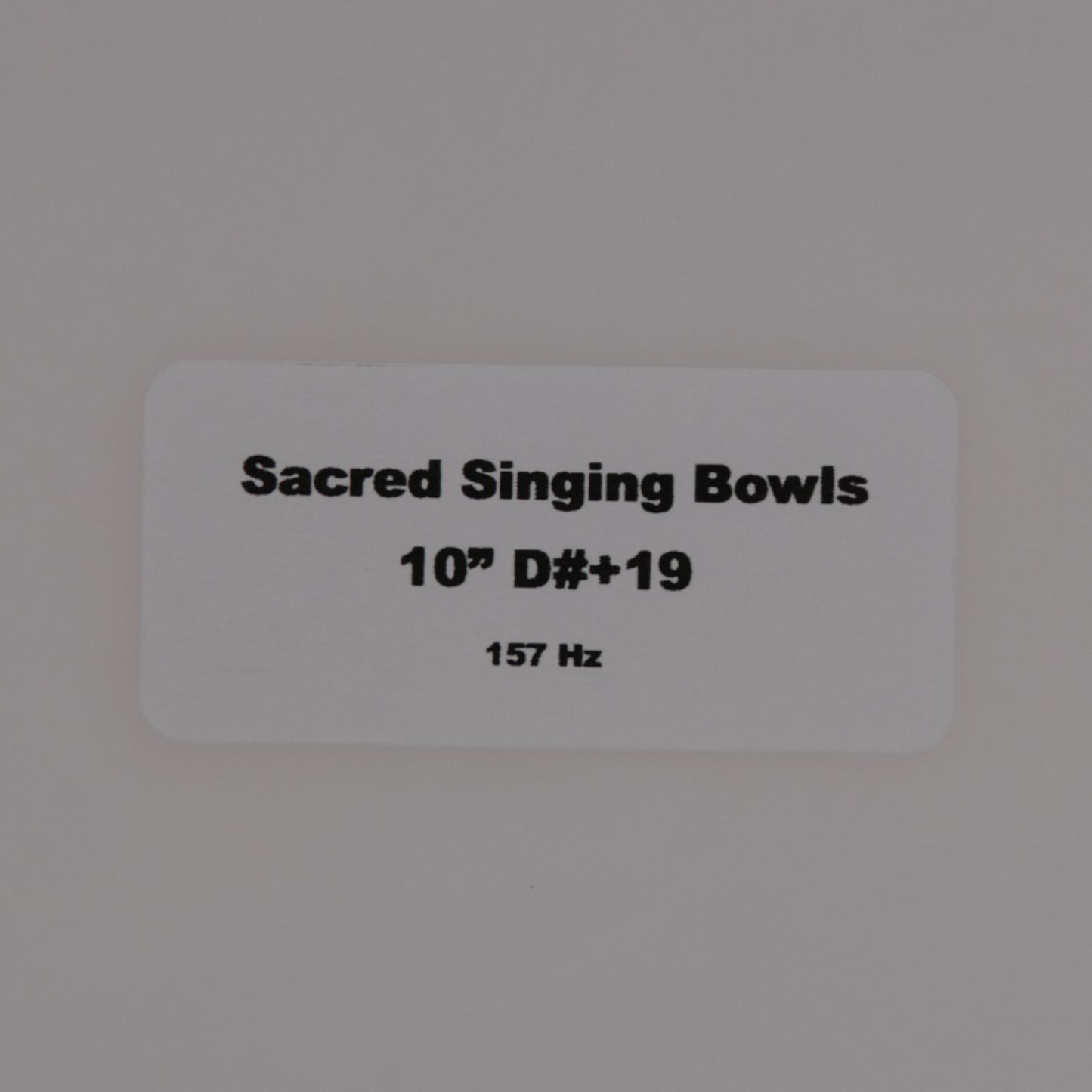 10" D#+19 White Light Quartz Crystal Singing Bowl, Sacred Singing Bowls