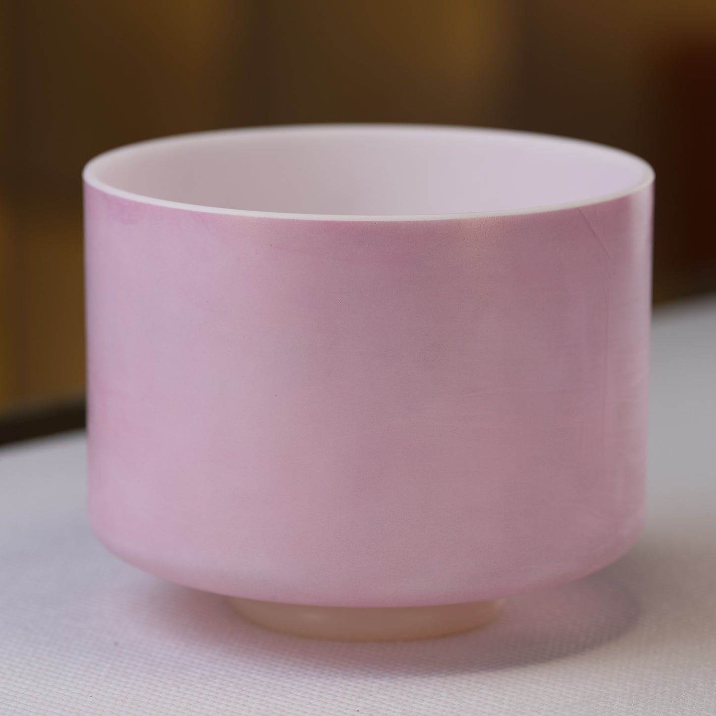 9" E-15 Pink Ocean Gold Crystal Singing Bowl, Crystal Tones™