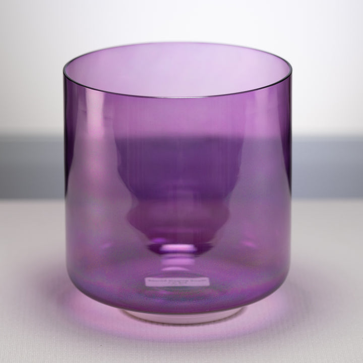7.5" B+6 Lavender Lotus Crystal Singing Bowl, Perfect Pitch