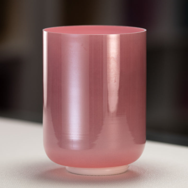 6.75" E-40 Autumn Rose Crystal Singing Bowl, Tall