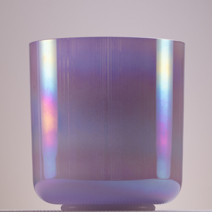 8" F+0 Lilac Blossom Crystal Singing Bowl, Prismatic, Perfect Pitch, Sacred Singing Bowls