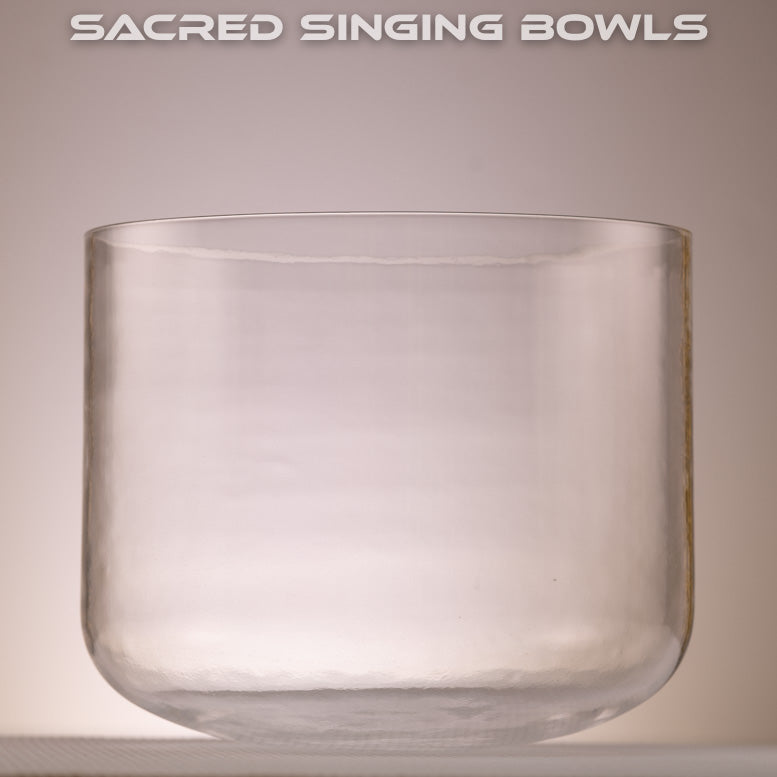 10" E+33 Clear Quartz Crystal Singing Bowl, Sacred Singing Bowls