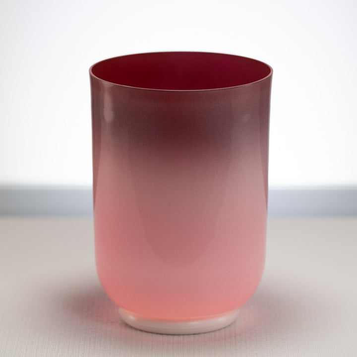 6.5" E-22 Majestic Mauve Crystal Singing Bowl, Tall