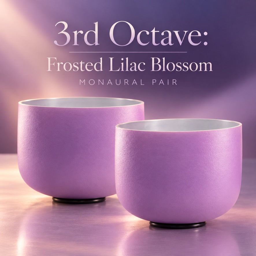 Frosted Lilac Blossom Monaural Pair