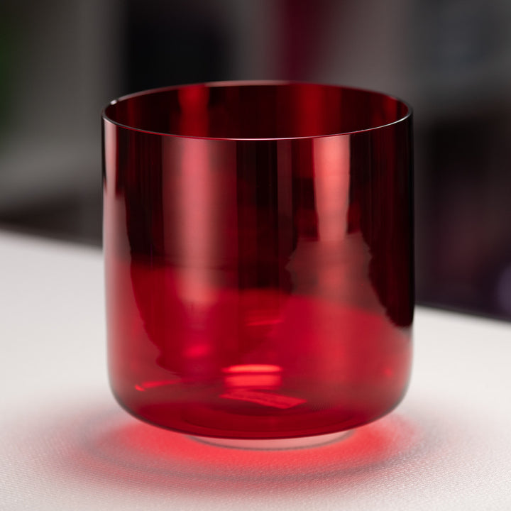 7.5" B+15 Ruby Ray Crystal Singing Bowl