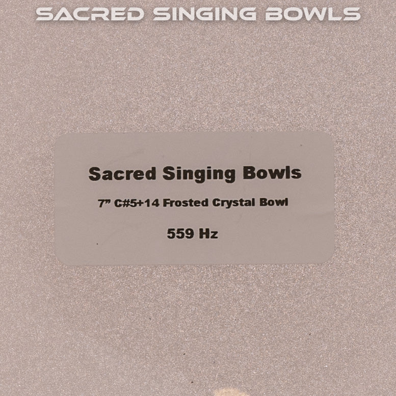 7" C#+14 Frosted Singing Bowl