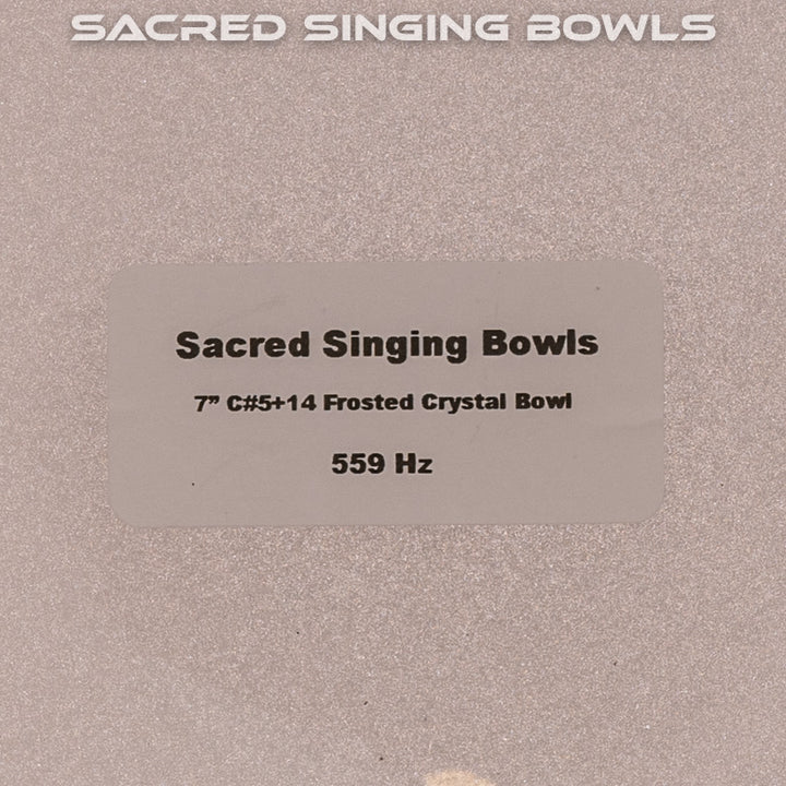 7" C#+14 Frosted Singing Bowl