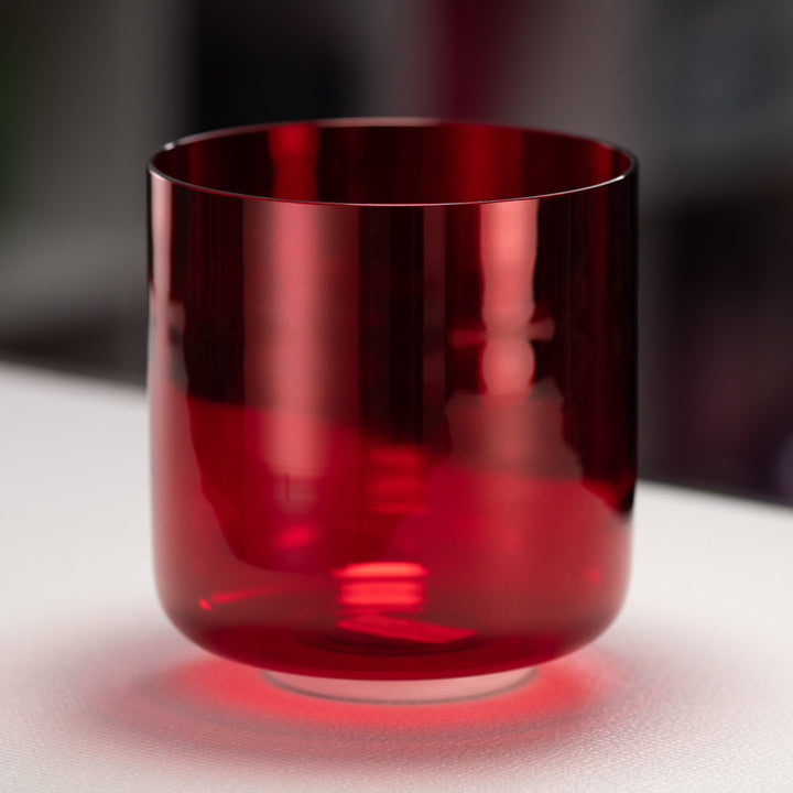 7.5" C#-30 Ruby Ray Crystal Singing Bowl