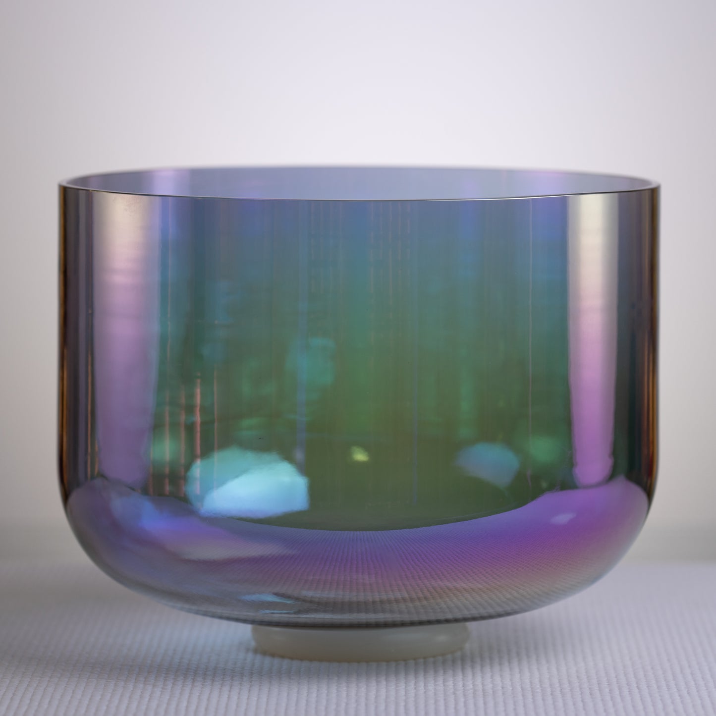 12" E+36 Aurora Sky Crystal Singing Bowl, Prismatic, Sacred Singing Bowls