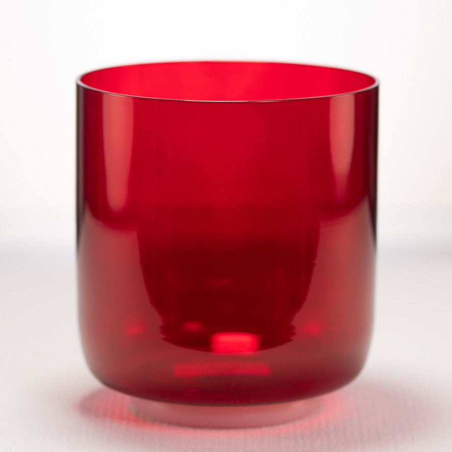6.75" D#+0 Ruby Ray Crystal Singing Bowl, Perfect Pitch