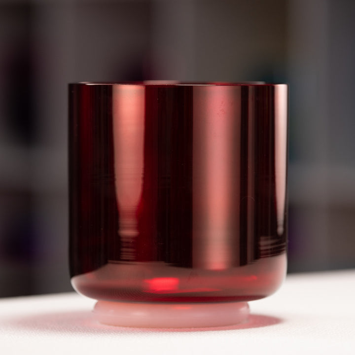 6" F#-2 Ruby Ray Crystal Singing Bowl, Perfect Pitch