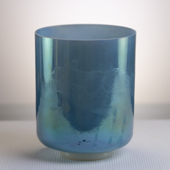 Tall crystal bowl for sound healing